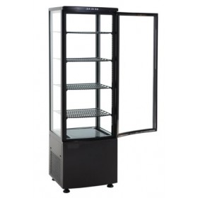 Vitrine réfrigérée panoramique - 235 L. - Paiement 4X - Garantie 2 ans - Inox - Classe N