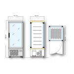 Vitrine négative - Paiement 4X - 450 L - Classe N