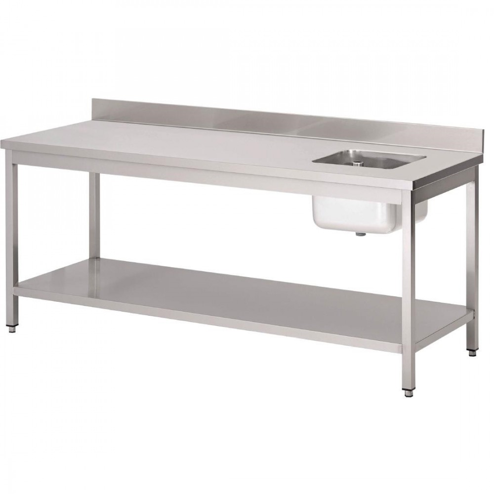 Plonge inox 1 bac l610Xp450Xh900 Plonge inox 1 bac l610Xp450Xh900