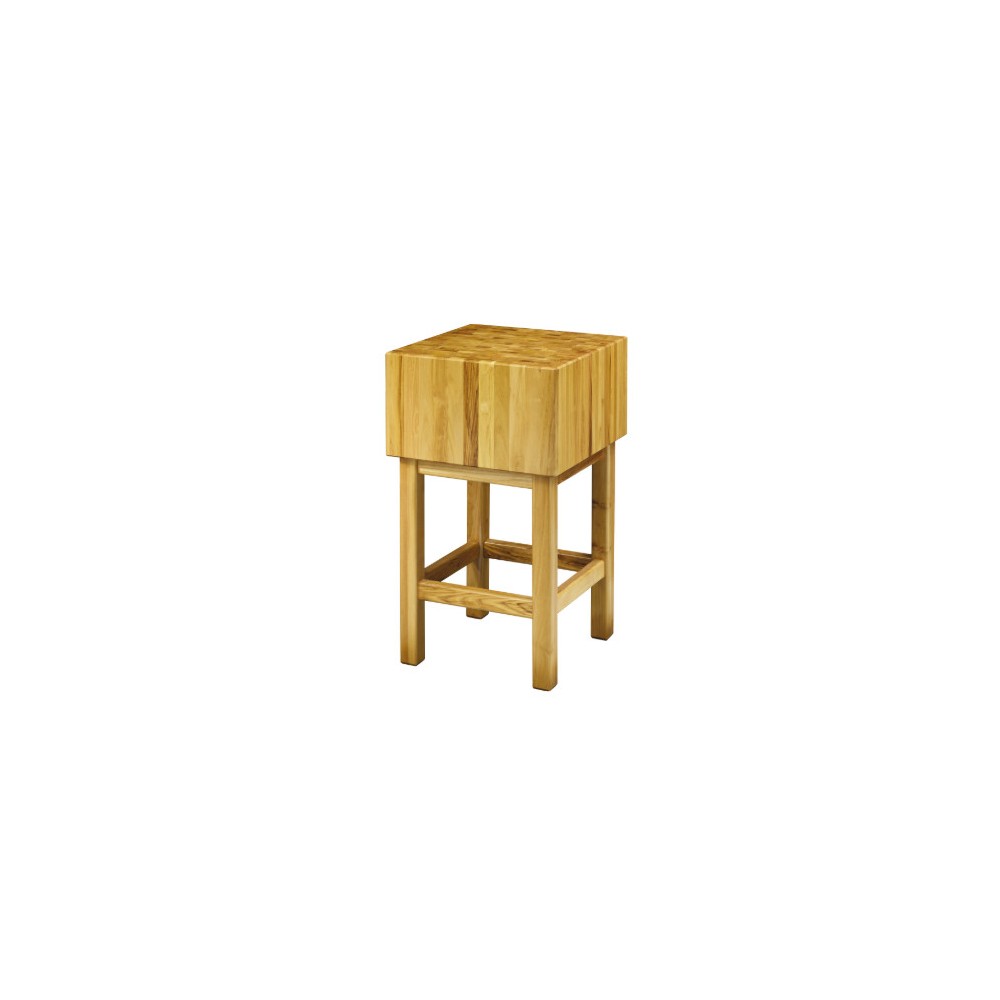 Billot Table de découpe en bois d'acacia - 50 x 50 cm Billot Table de découpe en bois d'acacia - 50 x 50 cm