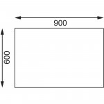 Table de découpe - AISI 201 - 500 (L) x 500 (P) x 900 (H) mm