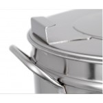 Poubelle inox - 95 litres + pédale/roulettes