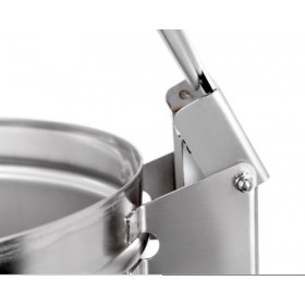 Poubelle inox - 95 litres + pédale/roulettes