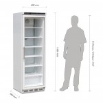 Armoire réfrigérée vitrée négative - Garantie 2 ans - 365 L - Classe N