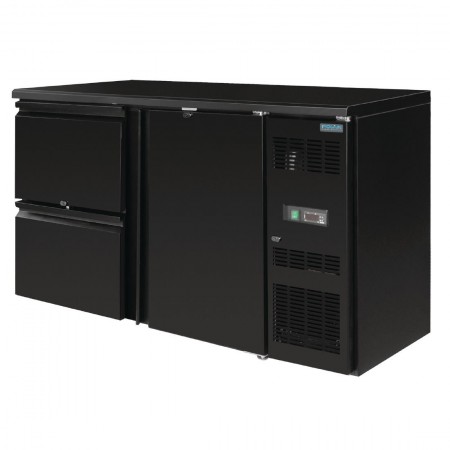 Arrière-Bar Réfrigéré 1 porte + 2 tiroirs - 349 litres