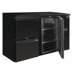 Arrière-Bar Réfrigéré 1 porte + 2 tiroirs - 349 litres