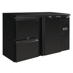 Arrière-Bar Réfrigéré 1 porte + 2 tiroirs - 349 litres