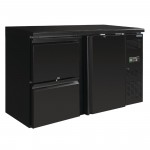 Arrière-Bar Réfrigéré 1 porte + 2 tiroirs - 349 litres