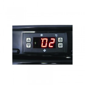 Arrière-bar réfrigéré - 2 portes battantes - INOX - 223 litres - Garantie 2 ans - Classe N
