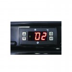 Arrière-bar réfrigéré - 2 portes battantes - INOX - 223 litres - Garantie 2 ans - Classe N