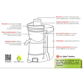 Centrifugeuse professionnelle - Santos N°50 - Gros débit