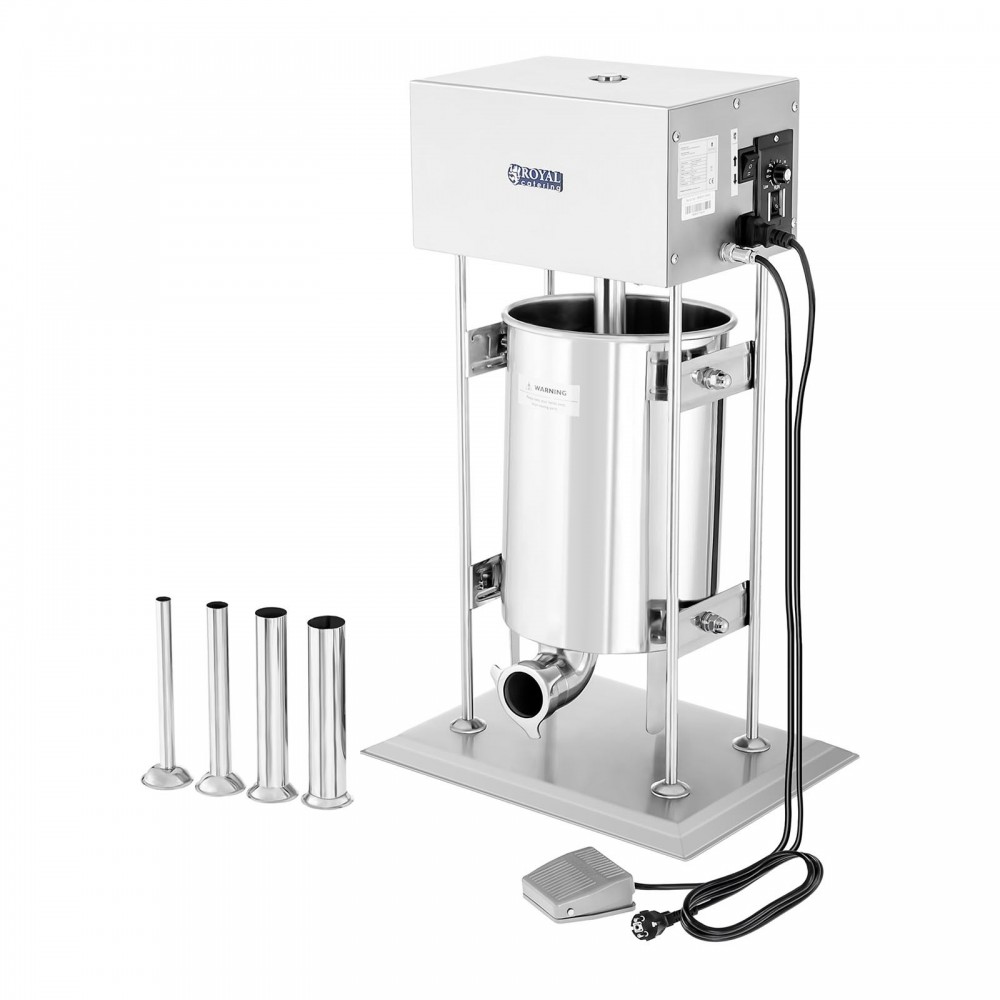 Poussoir à saucisses - PREMIUM - Electrique - Vertical - 10 L. - Boucherie Poussoir à saucisses - PREMIUM - Electrique - Vertical - 10 L. - Boucherie