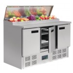 Table / meuble frigorifique 3 portes GN 1/1, 370 litres