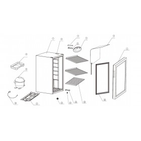 Vitrine réfrigérée - Paiement 4X - Garantie 2 ans - 88 L - Classe N