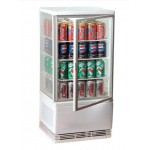Vitrine réfrigérée panoramique - Paiement 4X - Garantie 2 ans - 68 L - Classe N