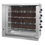 Rôtissoire professionnelle à poulets - ELECTRIQUE - 4 broches / 24 poulets