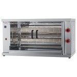 Rôtissoire rotative à poulets - GAZ - 4 broches / 24 poulets