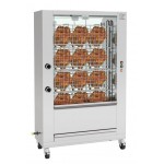 Rôtissoire professionnelle à poulets - Crapaudine - GAZ - ROTISOL BRASILIA - 9 broches / 27 poulets