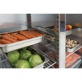 Armoire réfrigérée - Paiement 4X - Inox - Garantie 2 ans - 960 L - Roulettes - Classe N