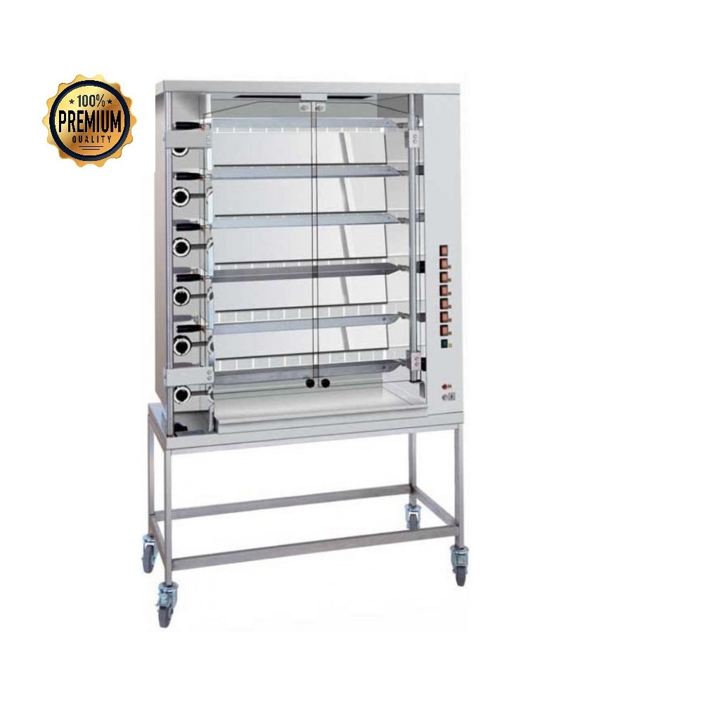 Rôtissoire ROTISOL à poulets gaz, 4 broches/ 24 poulets Rôtissoire ROTISOL à poulets gaz, 4 broches/ 24 poulets