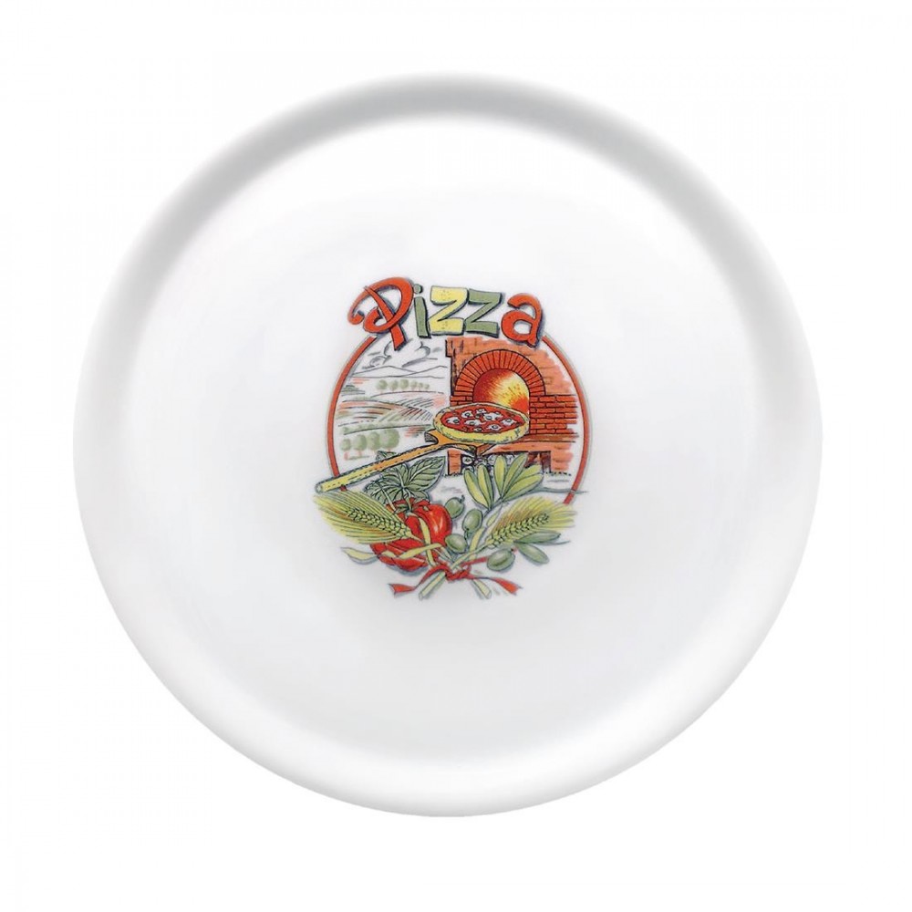 Assiettes à pizza - Saturnia décor La Pizza - Lot de 6 - Ø 310 mm Assiettes à pizza - Saturnia décor La Pizza - Lot de 6 - Ø 310 mm