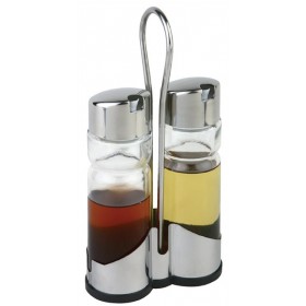 Ménagère complète - Support APS - Huile + vinaigre + salière + poivrier