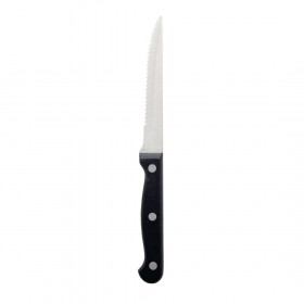 Couteau à pizza / viande - 215 mm - Lot de 12 - Noir
