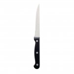 Couteau à pizza / viande - 215 mm - Lot de 12 - Noir