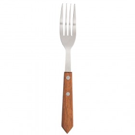 Fourchette à pizza / viande - 200 mm - Lot de 12 - Bois