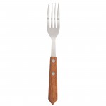 Fourchette à pizza / viande - 200 mm - Lot de 12 - Bois