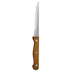 Couteau à pizza / viande - 215 mm - Lot de 12 - Noir