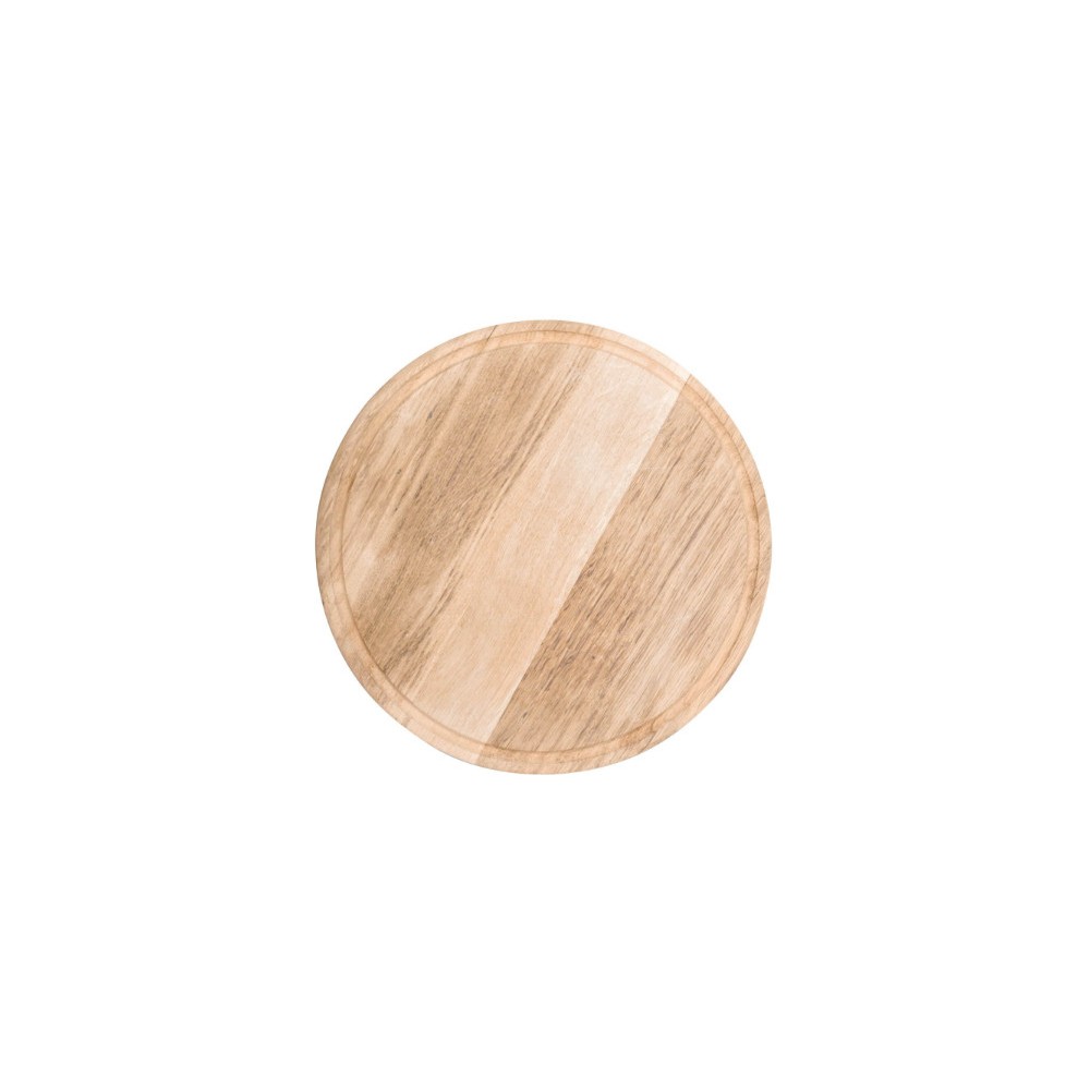 Assiette / Planche à pizza avec rainure à jus - Ø 420 mm - Bois Assiette / Planche à pizza avec rainure à jus - Ø 420 mm - Bois