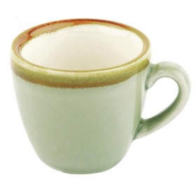 Tasse expresso - 85 ml - Couleur mousse / vert clair - Olympia Kiln - Lot de 6