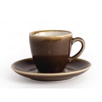 Tasse expresso - 85 ml - Couleur Ecorce - Olympia Kiln - Lot de 6