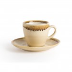 Soucoupe pour tasse à expresso - Couleur sable / beige - Pour GP328 - Olympia Kiln