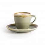 Soucoupes pour tasse à expresso - Couleur mousse / vert clair - Pour GP476 - Olympia Kiln - Lot de 6