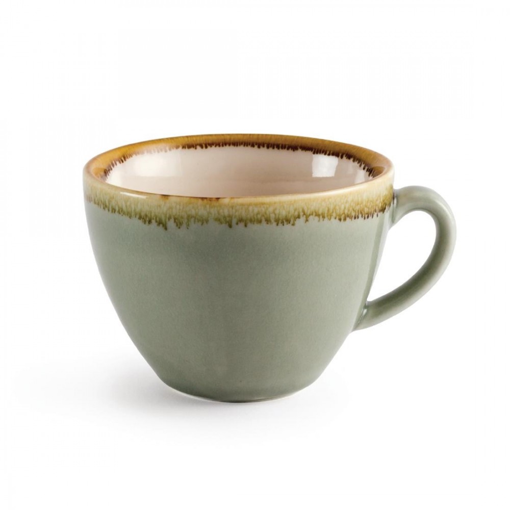 Tasses - 230 ml - Couleur mousse / vert clair - Olympia Kiln - Lot de 6 Tasses - 230 ml - Couleur mousse / vert clair - Olympia Kiln - Lot de 6
