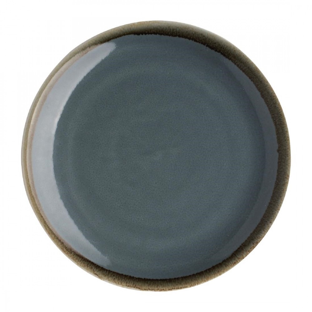 Assiettes rondes & plates - 230 mm - Couleur océan - Kiln Olympia - Lot de 6 Assiettes rondes & plates - 230 mm - Couleur océan - Kiln Olympia - Lot de 6