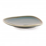 Assiettes triangulaire - 165 mm - Couleur océan - Kiln Olympia - Lot de 6