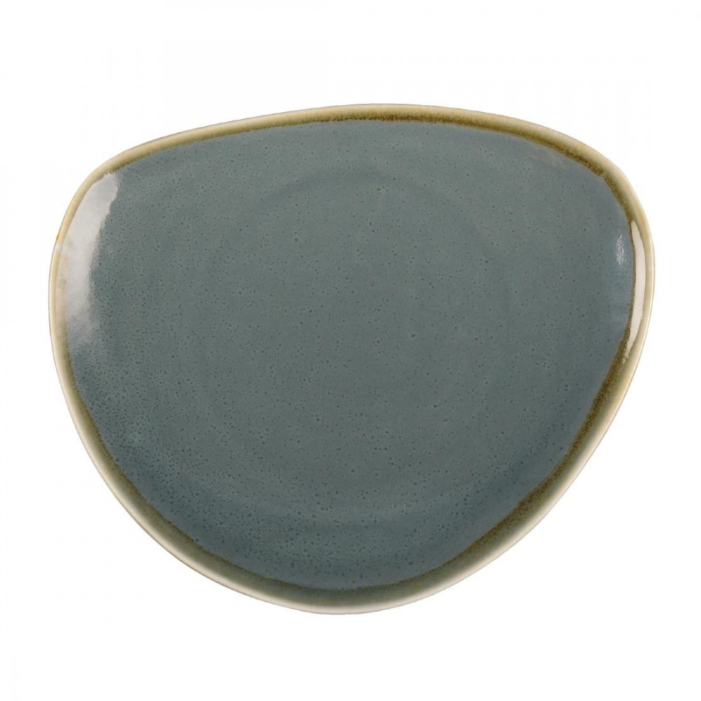 Assiettes triangulaire - 230 mm - Couleur océan - Kiln Olympia - Lot de 6 Assiettes triangulaire - 230 mm - Couleur océan - Kiln Olympia - Lot de 6