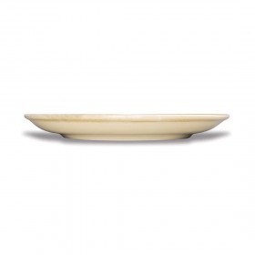 Assiettes rondes & plates - 230 mm - Couleur sable / beige - Kiln Olympia - Lot de 6