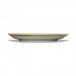 Assiettes rondes & plates - 230 mm - Couleur mousse / vert clair - Kiln Olympia - Lot de 6