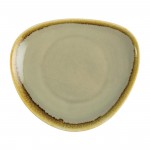 Assiettes triangulaire - 165 mm - Couleur mousse / vert clair - Kiln Olympia - Lot de 6