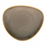 Assiettes triangulaire - 230 mm - Couleur grise - Kiln Olympia - Lot de 6