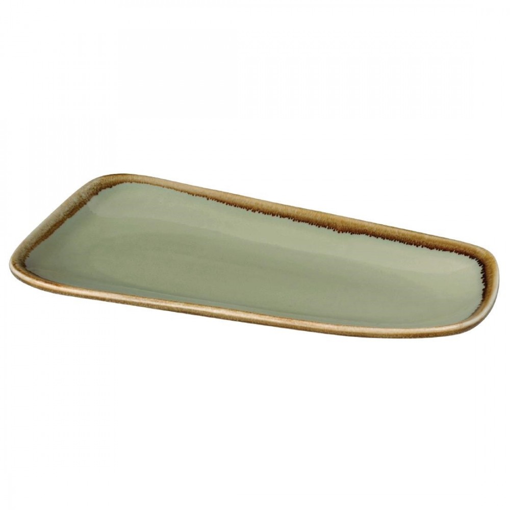 Plats de présentation - 335 mm - Couleur mousse / vert clair - Kiln Olympia - Lot de 4 Plats de présentation - 335 mm - Couleur mousse / vert clair - Kiln Olympia - Lot de 4