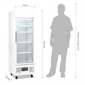 Vitrine réfrigérée - Paiement 4X - Inox - Garantie 2 ans - 218 L - Classe N