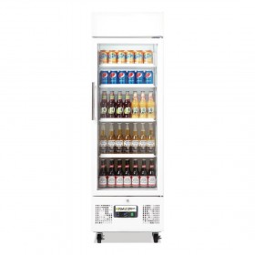 Vitrine réfrigérée - Paiement 4X - Inox - Garantie 2 ans - 218 L - Classe N