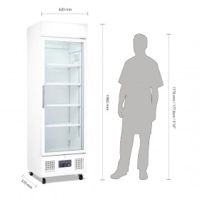 Armoire réfrigérée vitrée positive - 336 L. - Paiement 4X - Garantie 2 ans - Classe N