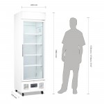Armoire réfrigérée vitrée positive - 336 L. - Paiement 4X - Garantie 2 ans - Classe N
