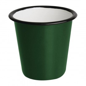 Pot à sauce - Acier émaillé - 114 ml - Couleur blanc et bleu  - Olympia Enamel - Lot de 6